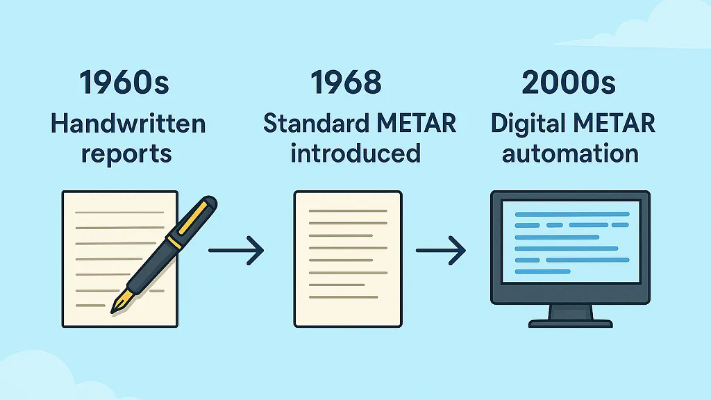 historical development of metar format
