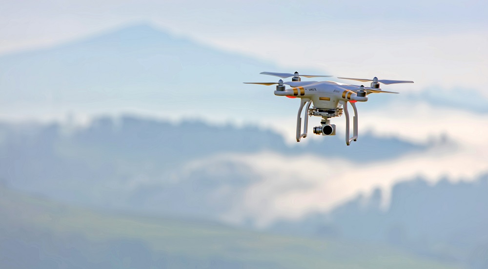 drone in flight