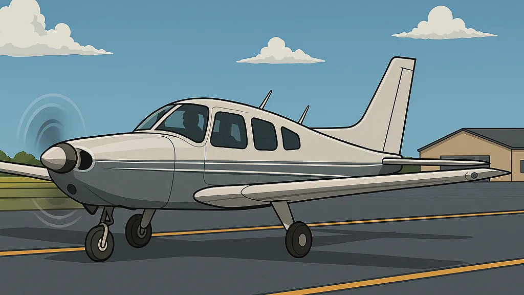 small plane taxiing