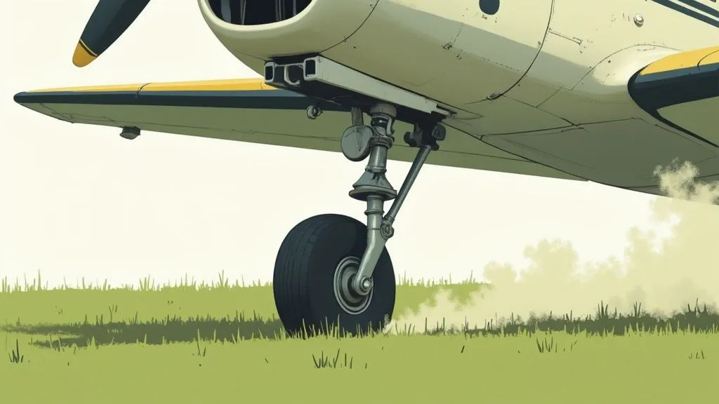 soft field landing techniques close up